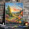 Landscape Adult Paint by Number Kits, Paint by Numbers Flowers,Flower Paint by Numbers Kit for Adults, DIY Canvas Oil Painting Paint by Number for Gift Home Wall Decor 16x20 Inch